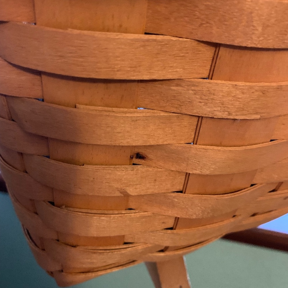 Longaberger Footed Magazine basket and Protector - Picture 4 of 4